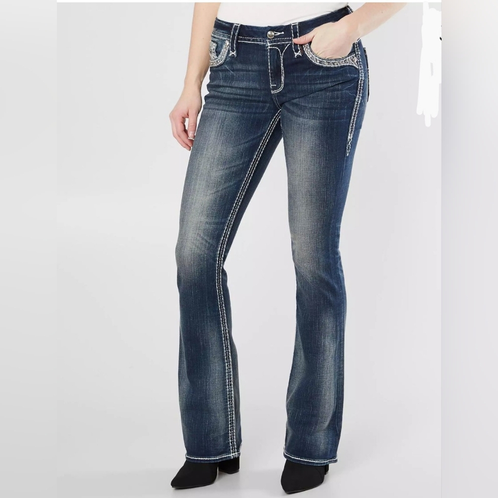 💎 Rock Revival Women's Jeans Glade Easy Boot Stretch Jeans